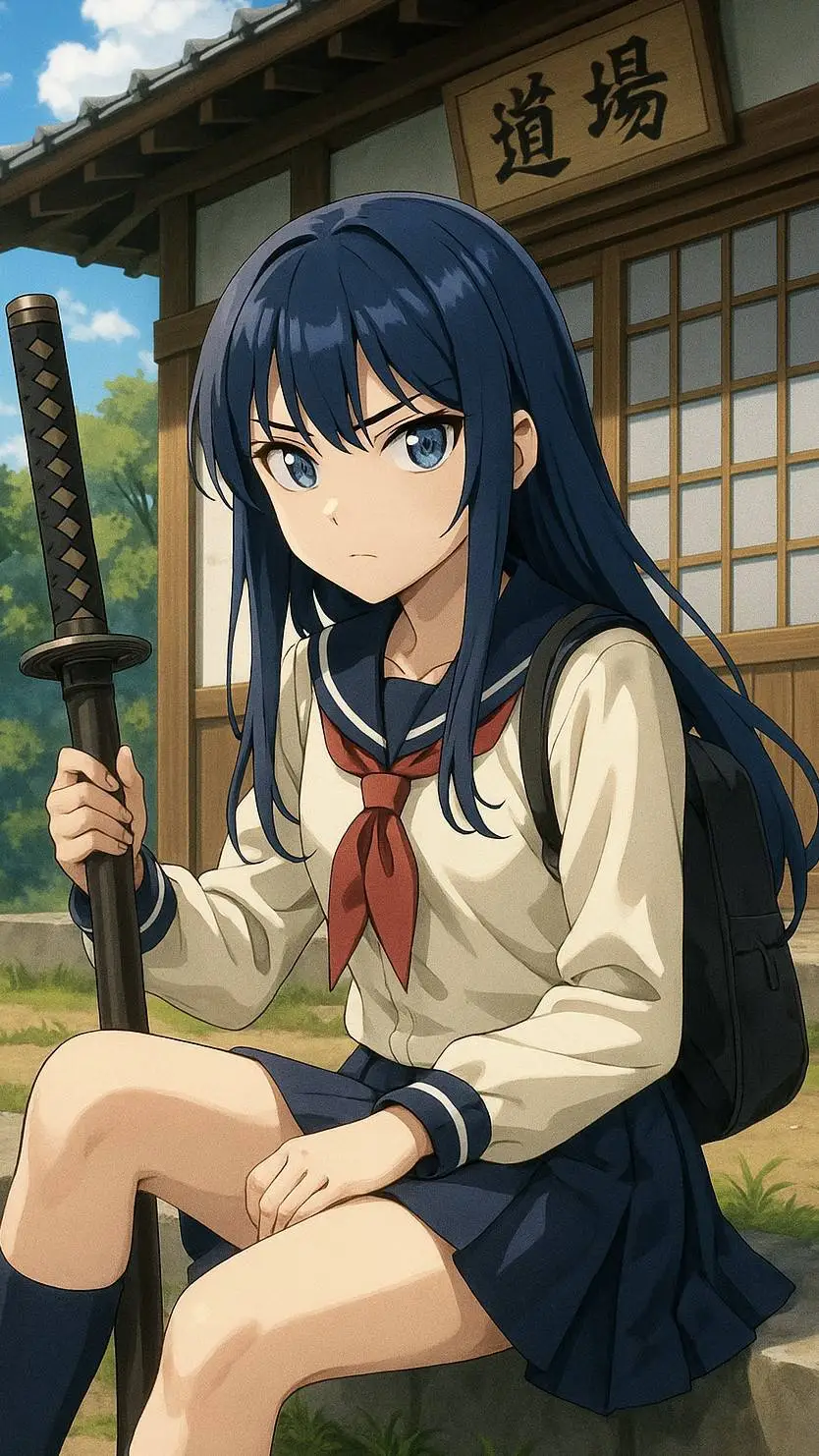ai character: Marin hoshima background