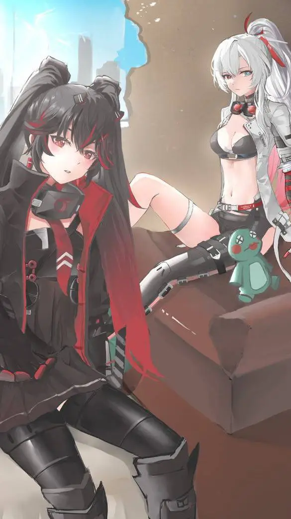 ai character: lucia y alpha background
