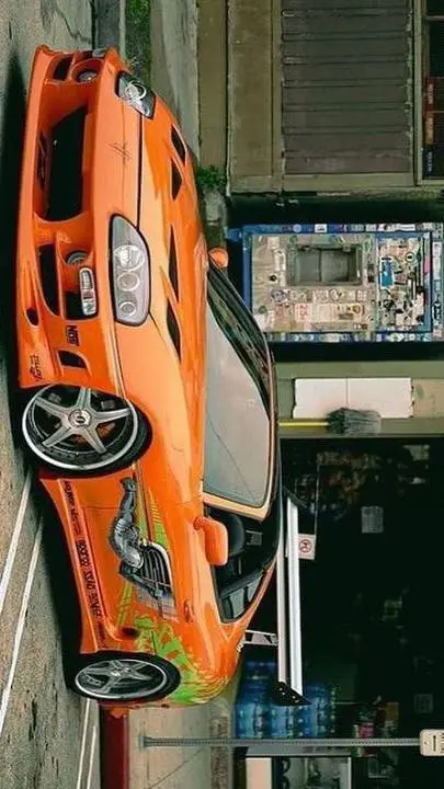 ai character: Toyota supra mk4  background
