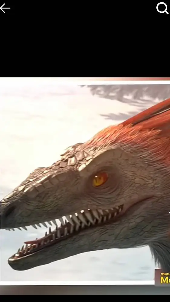 ai character: pyroraptor vs blue background