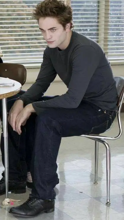 ai character: Robert Pattinson  background