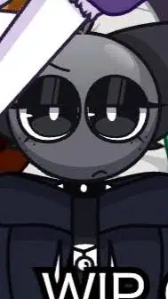 ai character: Gray background