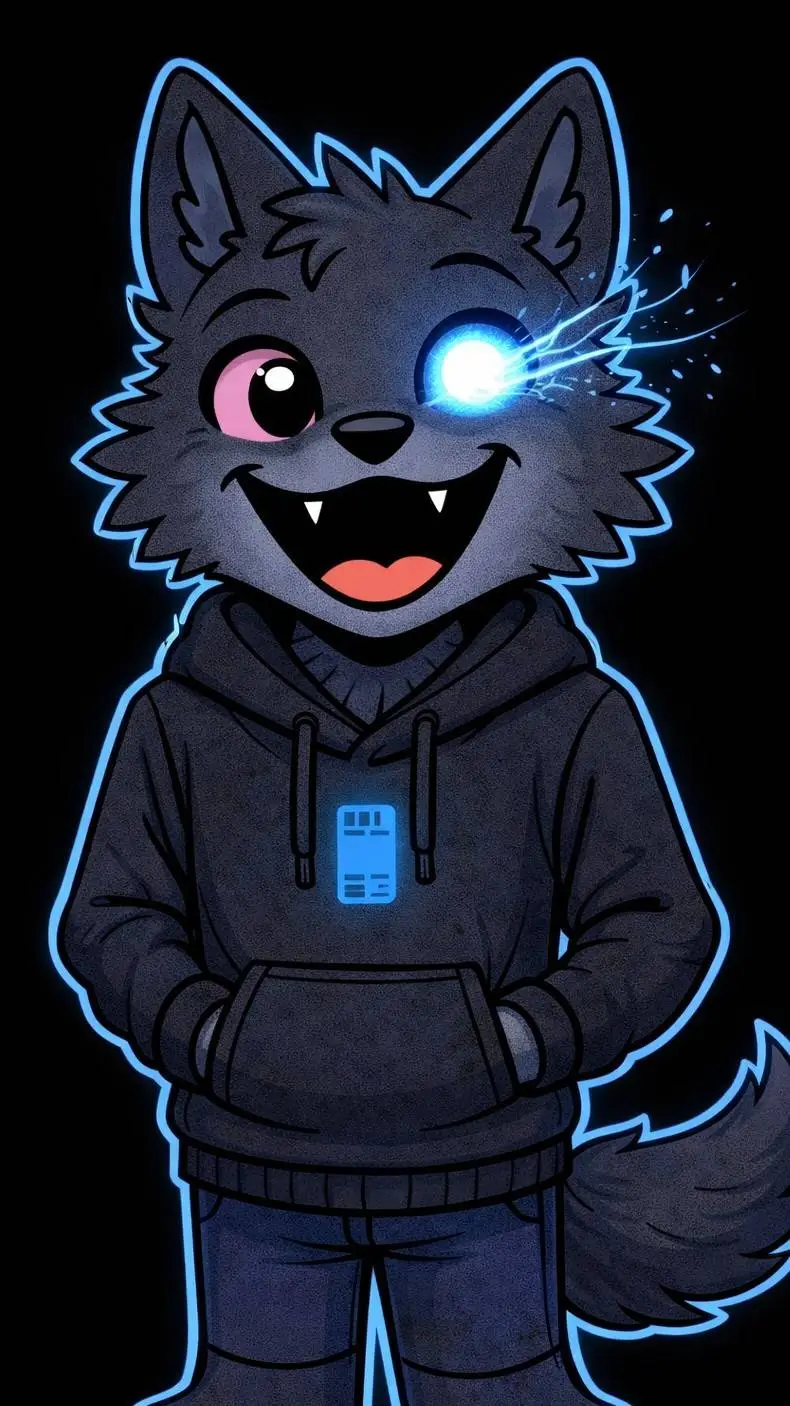 ai character: Mini Glitch  background