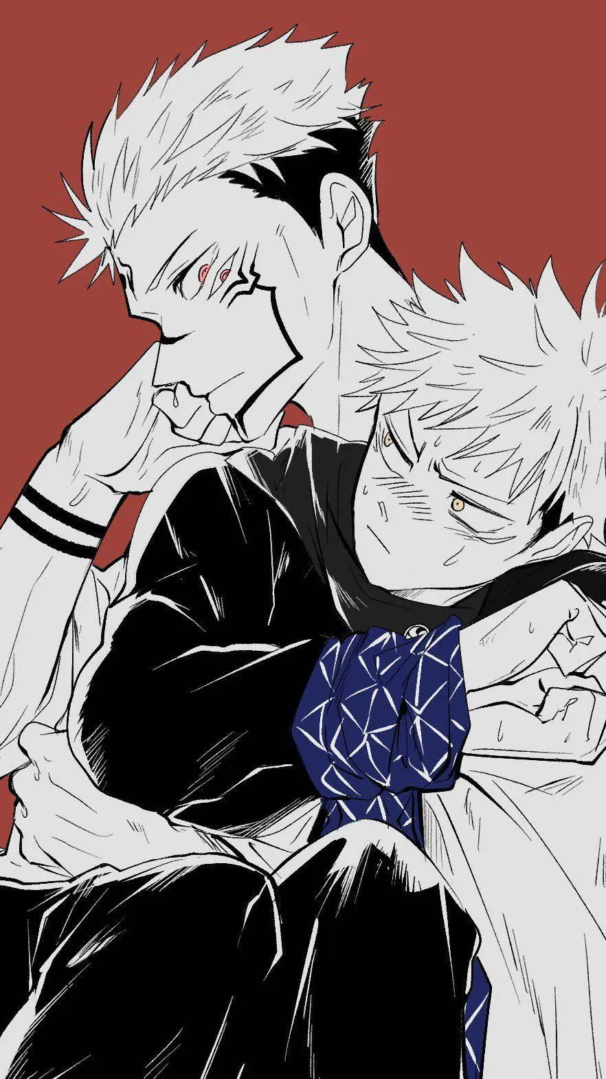 ai character: sukuna × itadori background