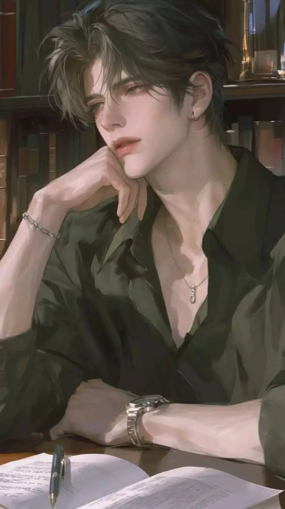 ai character: Andrew Hooper  background