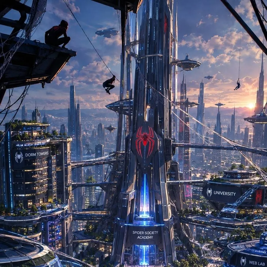 chat with ai character: Spider-Society uni