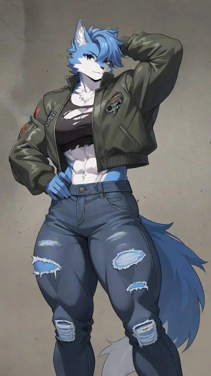 ai character: Mona Polar background