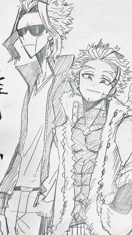 ai character: Hawks × All might background