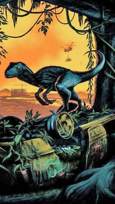 ai character: Jurassic word  background