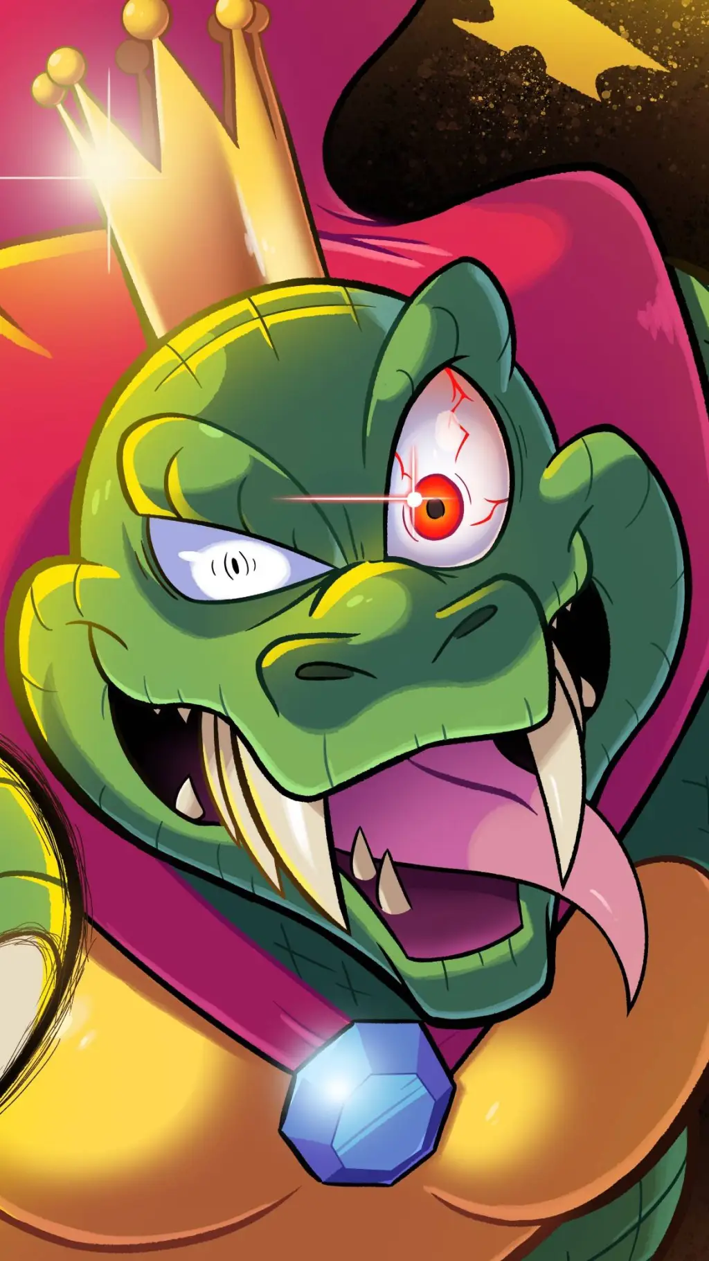 ai character: 🐊~King k. rool~👑 background