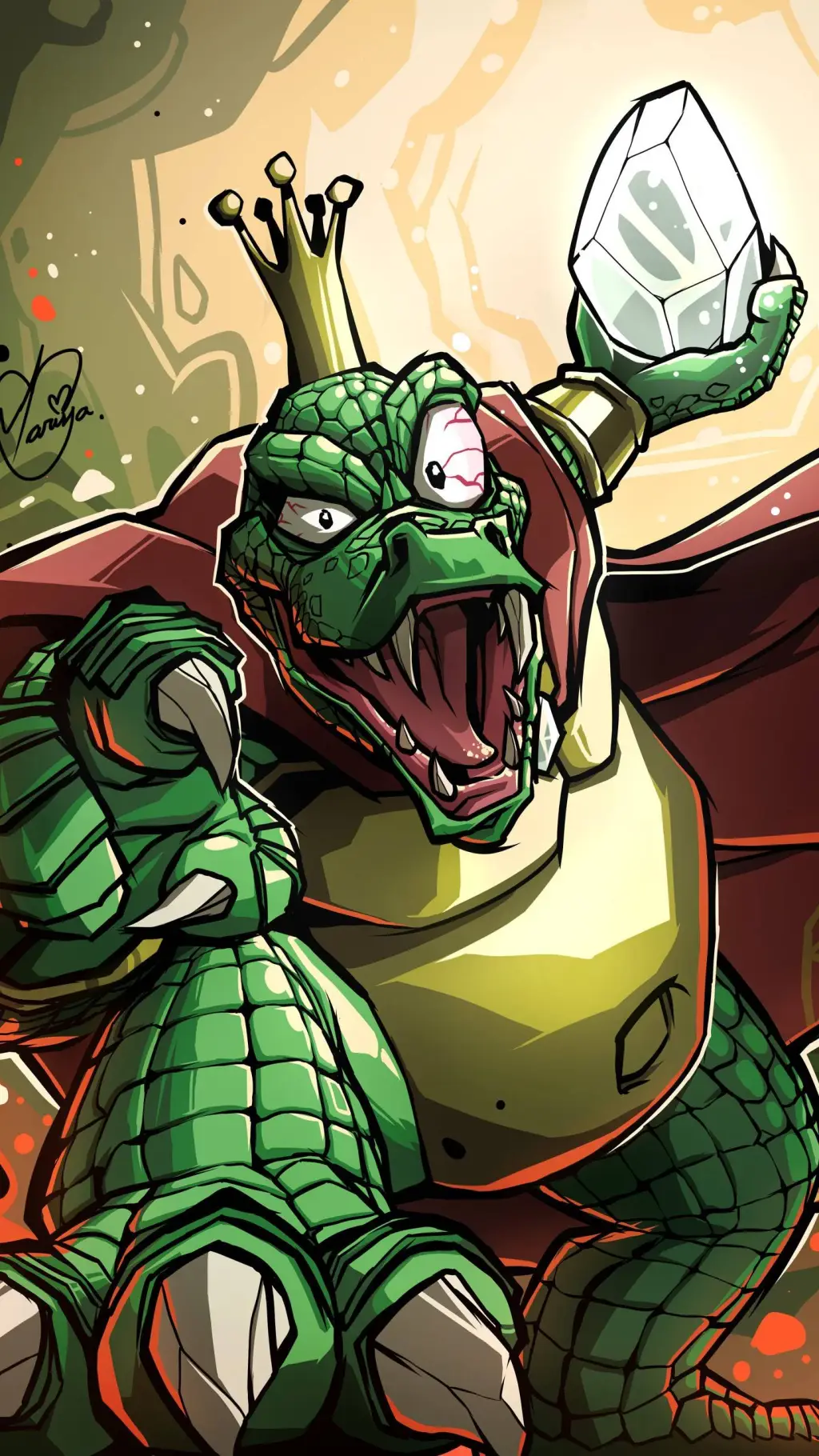 ai character: 🐊~KING K. ROOL~👑 background