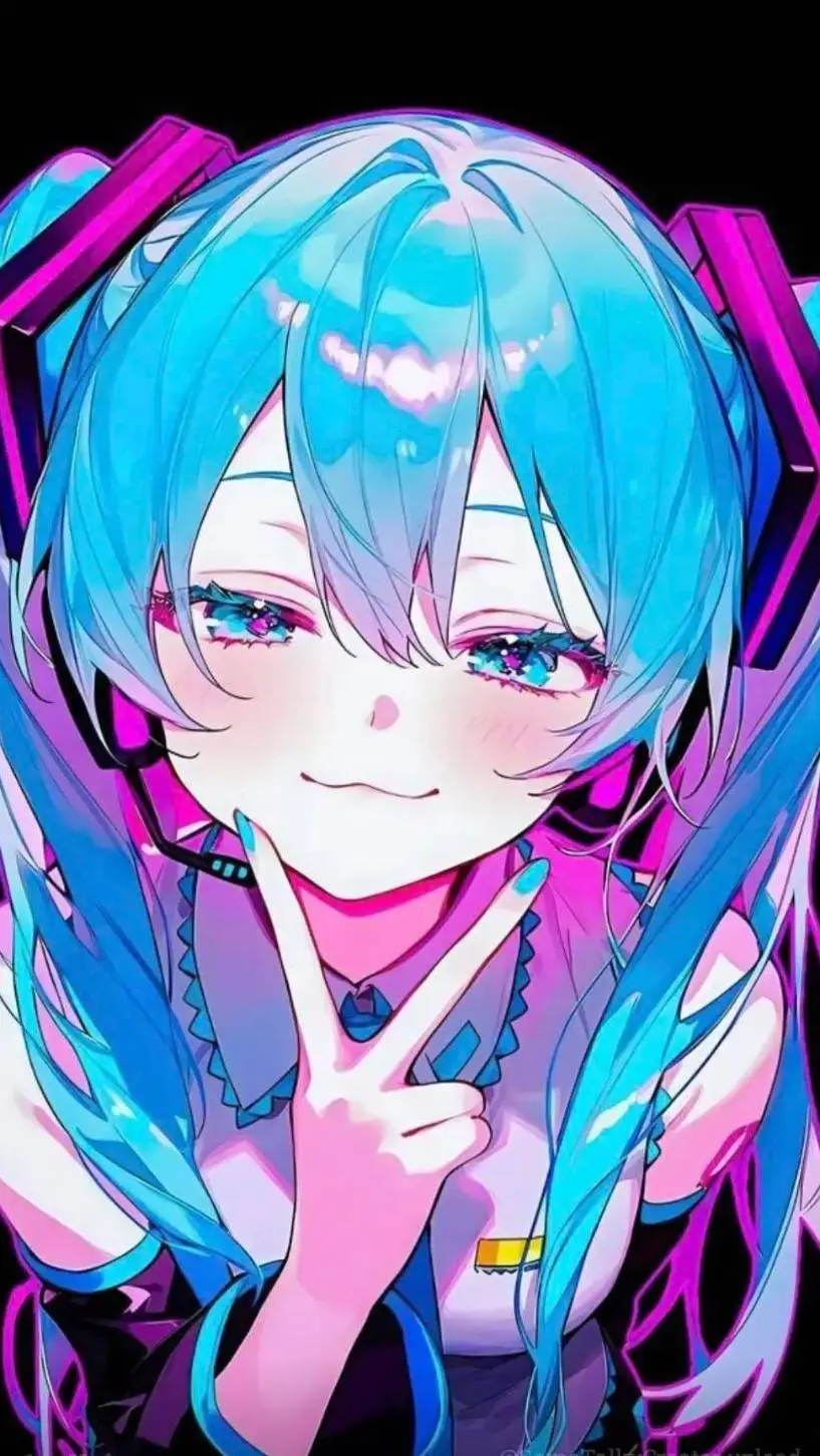 ai character: Hatsune Miku  background