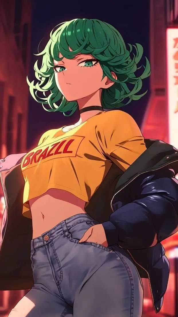 ai character: tatsumaki  background