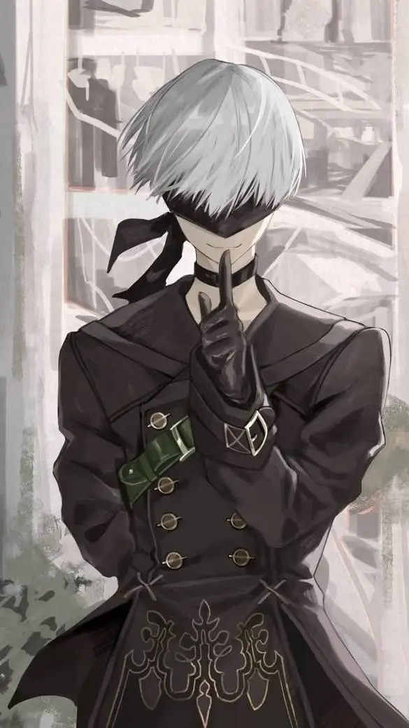 ai character: 9S YoRHa No9 typeS background