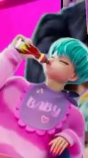 ai character: baby saja background