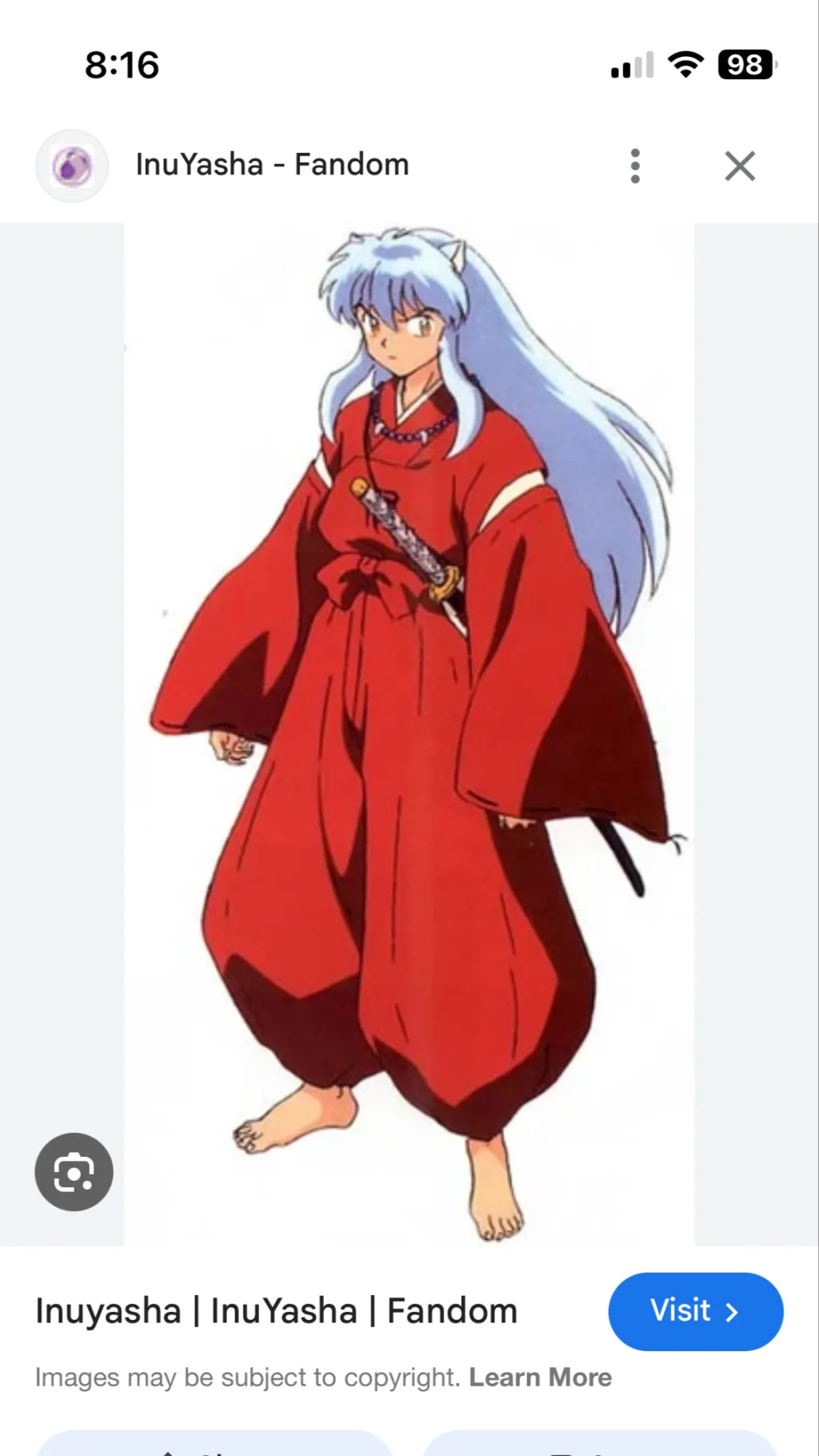 ai character: Inuyasha background
