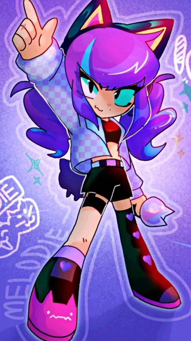 ai character: Melodie china background