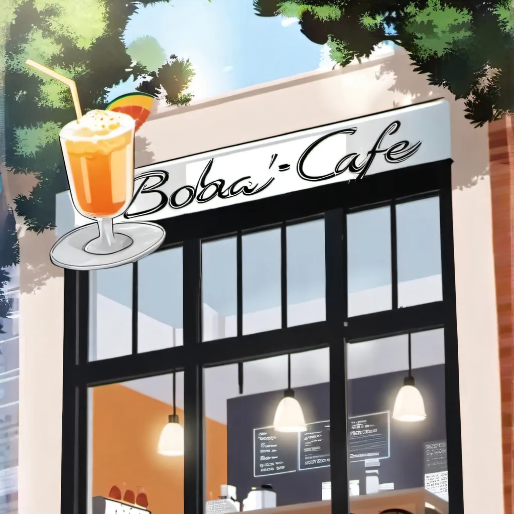 chat with ai character: Boba cafe