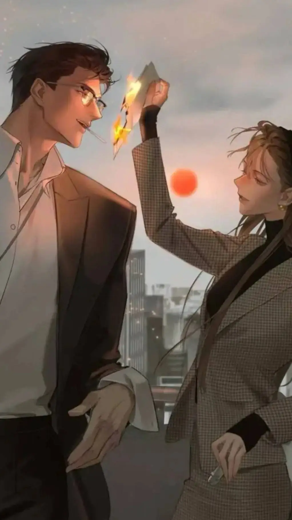 ai character: moon🖤 background