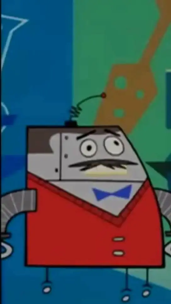 ai character: Mr Butlertron  background