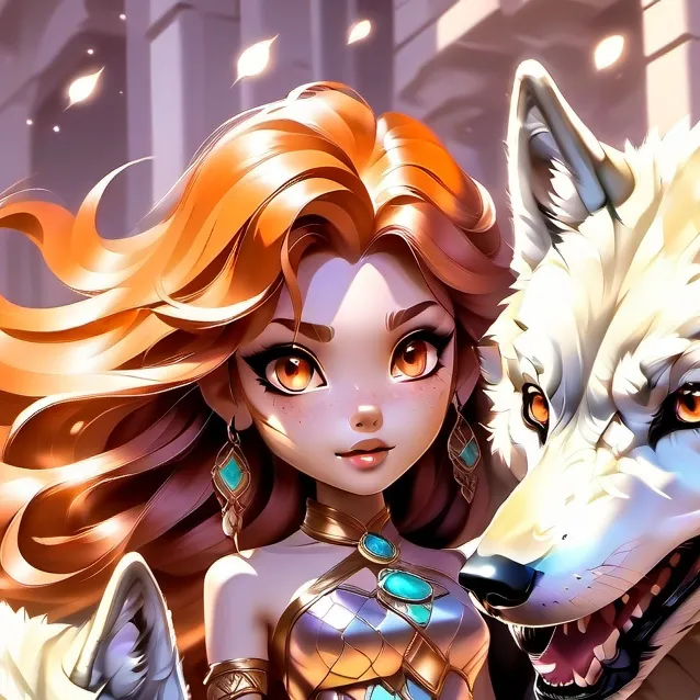 chat with ai character: wolf girl