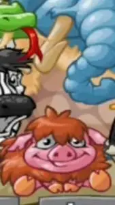 ai character: cerdo lanudo background