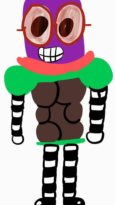 ai character: Flaky background