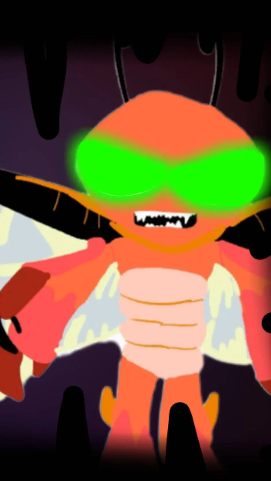ai character: insect background