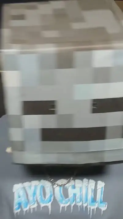 ai character: GroxMC face reveal background