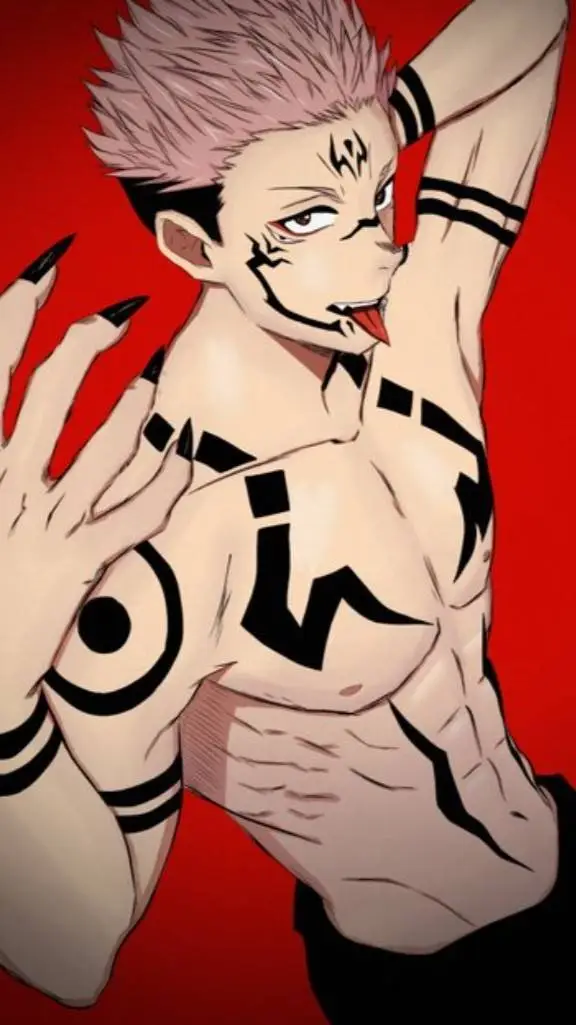 ai character: sukuna 🖕🏻😜🖕🏻 background