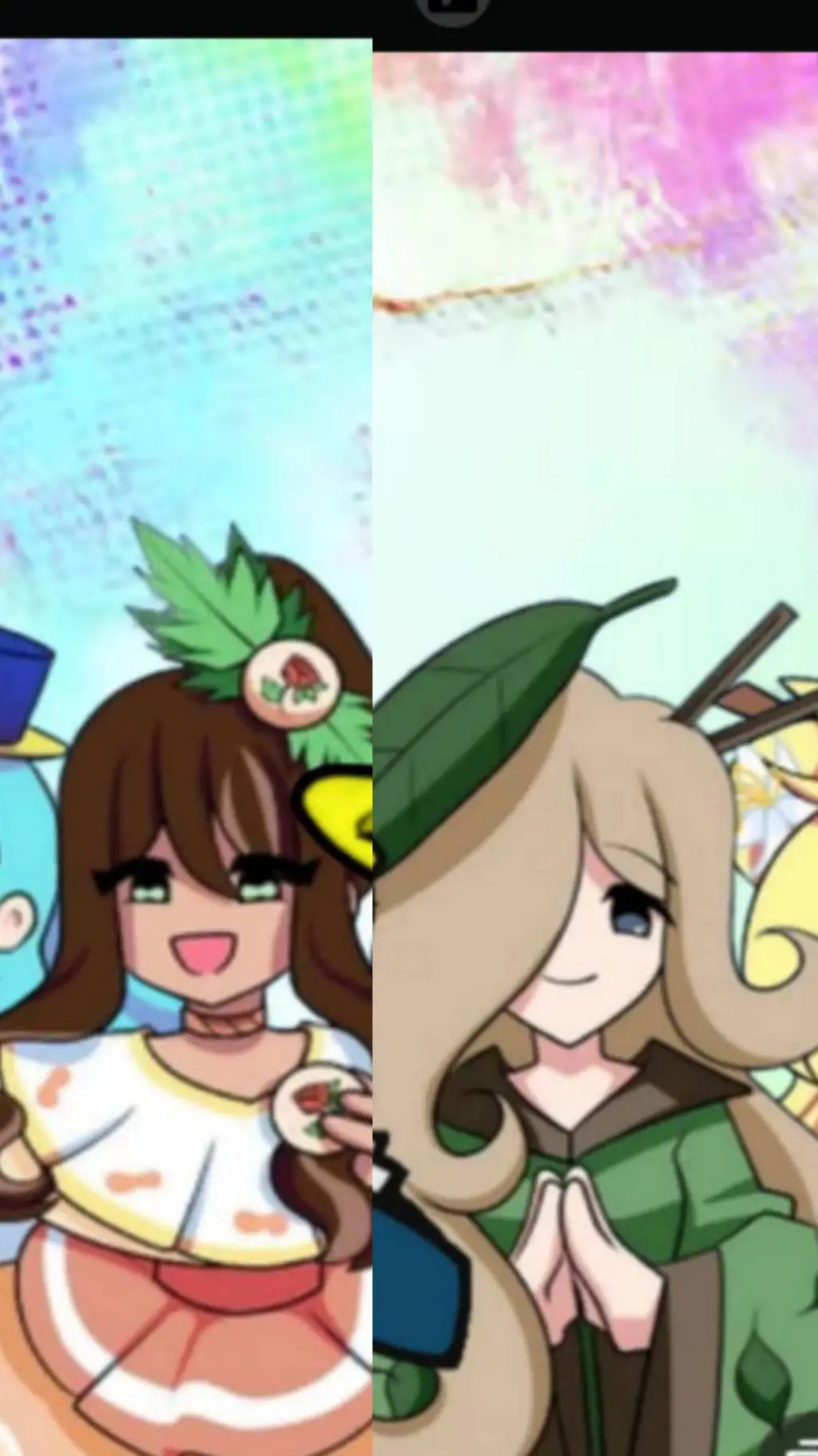 ai character: 4 girls background