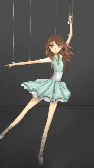 ai character: bella GF ballet  background