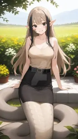 ai character: Saura lamia GF  background