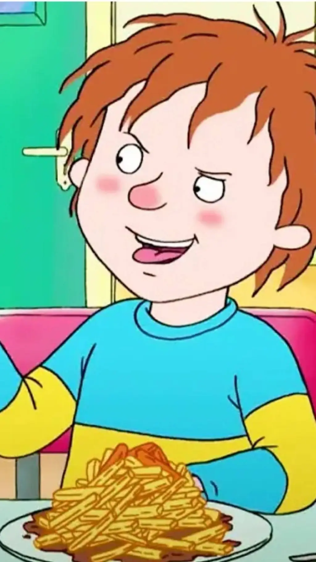 ai character: horrid Henry  background