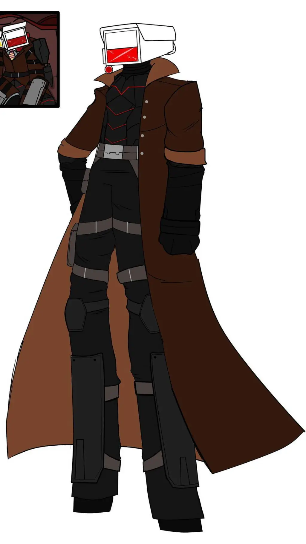 ai character: Brown Camera Man  background