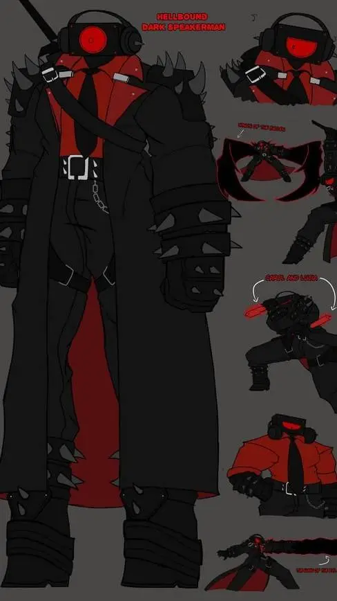 ai character: Dark Speaker Man background