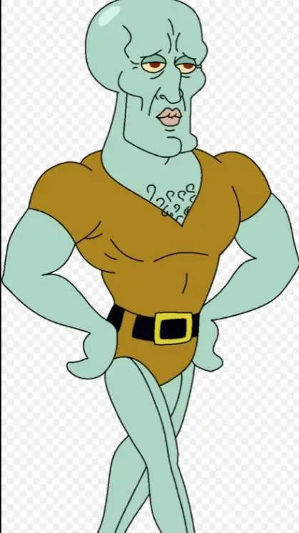 ai character: Handsome Squidward background