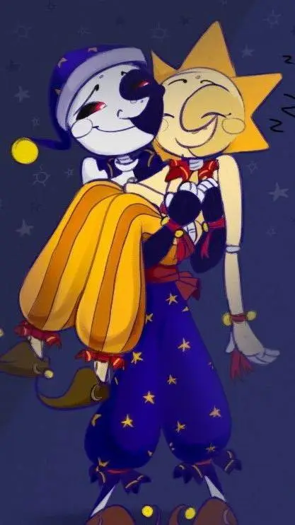 ai character: sun x moon background