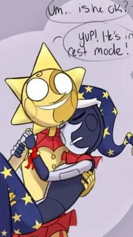 ai character: Sun x Moon background