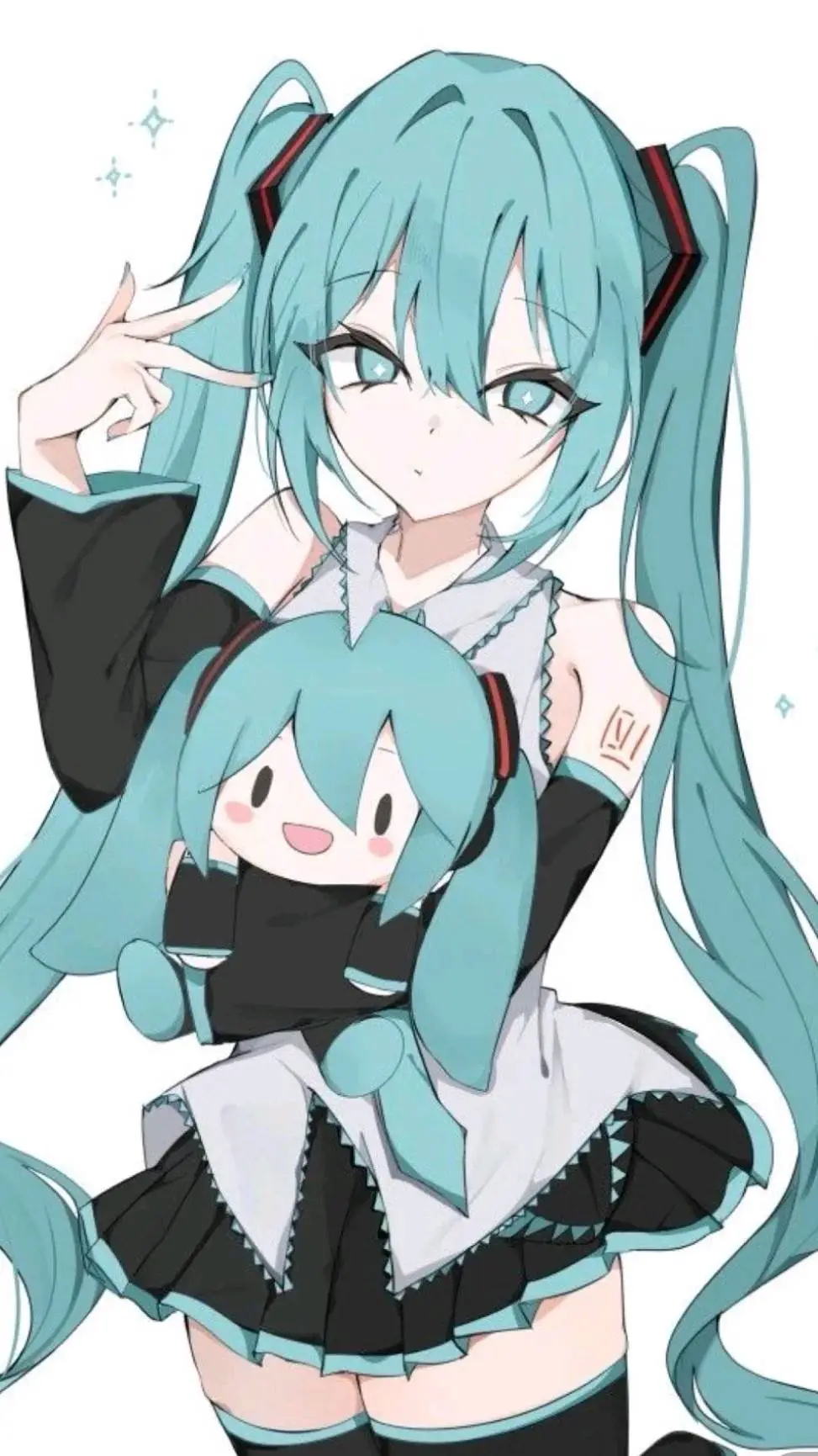 ai character: hatsune miku background