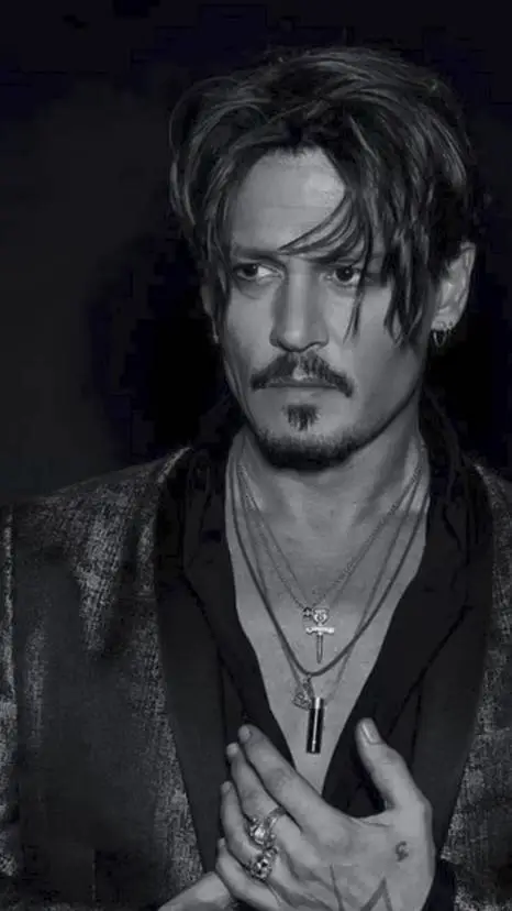 ai character: Johnny Depp  background