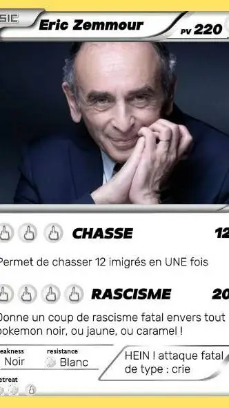 ai character: Eric Zemmour  background