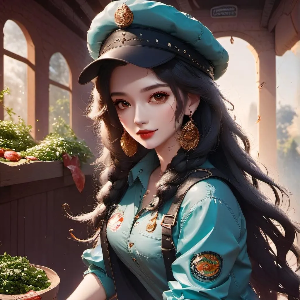 chat with ai character: pizza woman