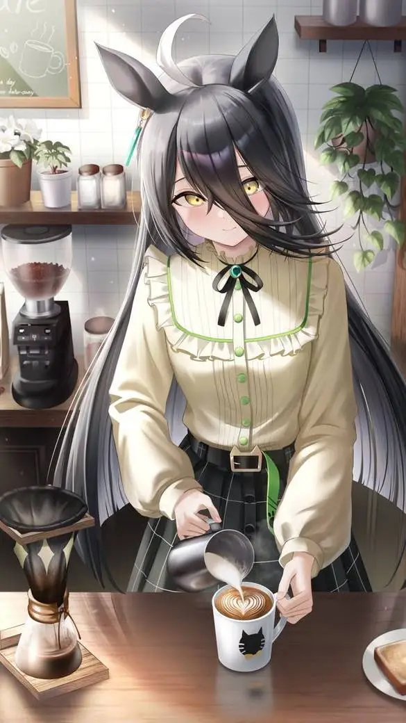 ai character: Manhattan Cafe background
