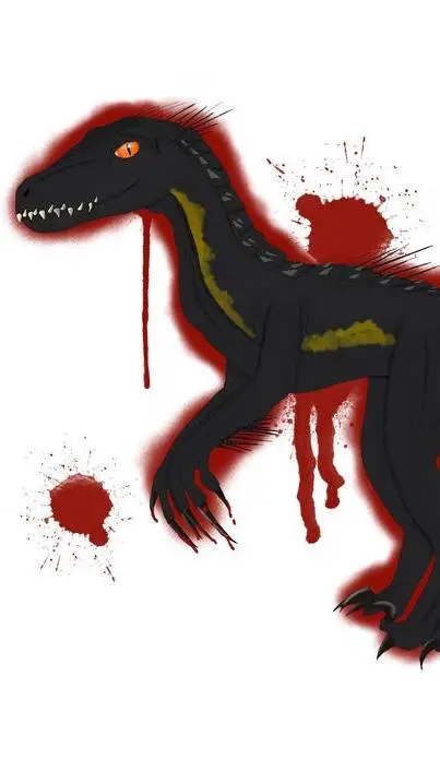 ai character: injured indoraptor background