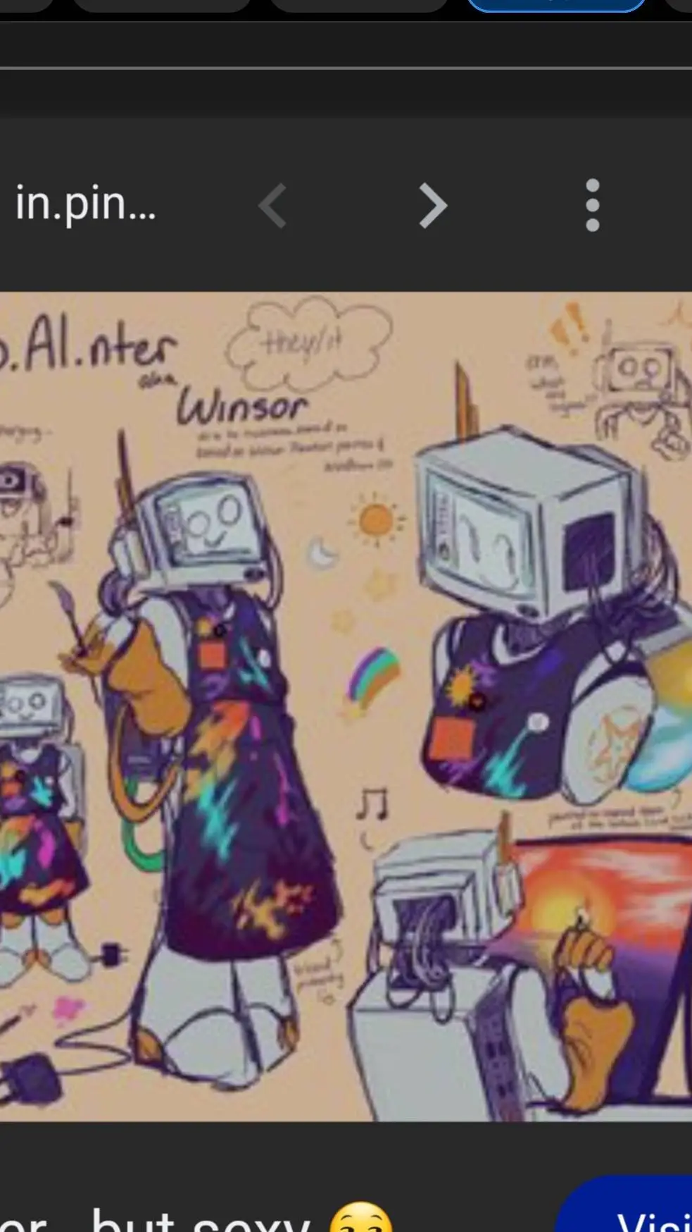 ai character: painter! background