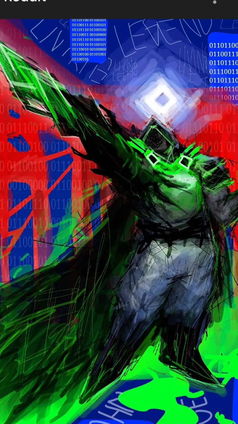 ai character: living legend John background