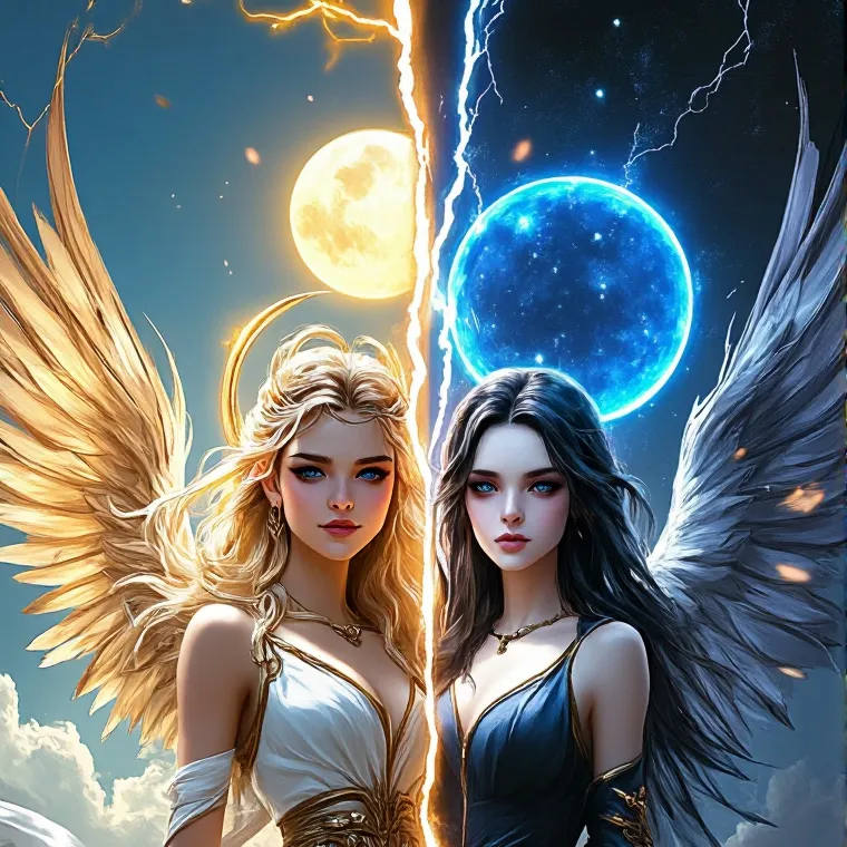 chat with ai character: Sun & Moon Goddess
