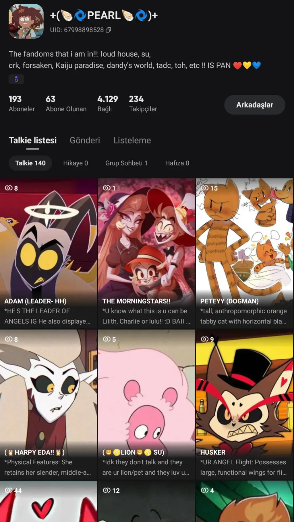 ai character: +(🦪🌀PEARL🦪🌀) + background