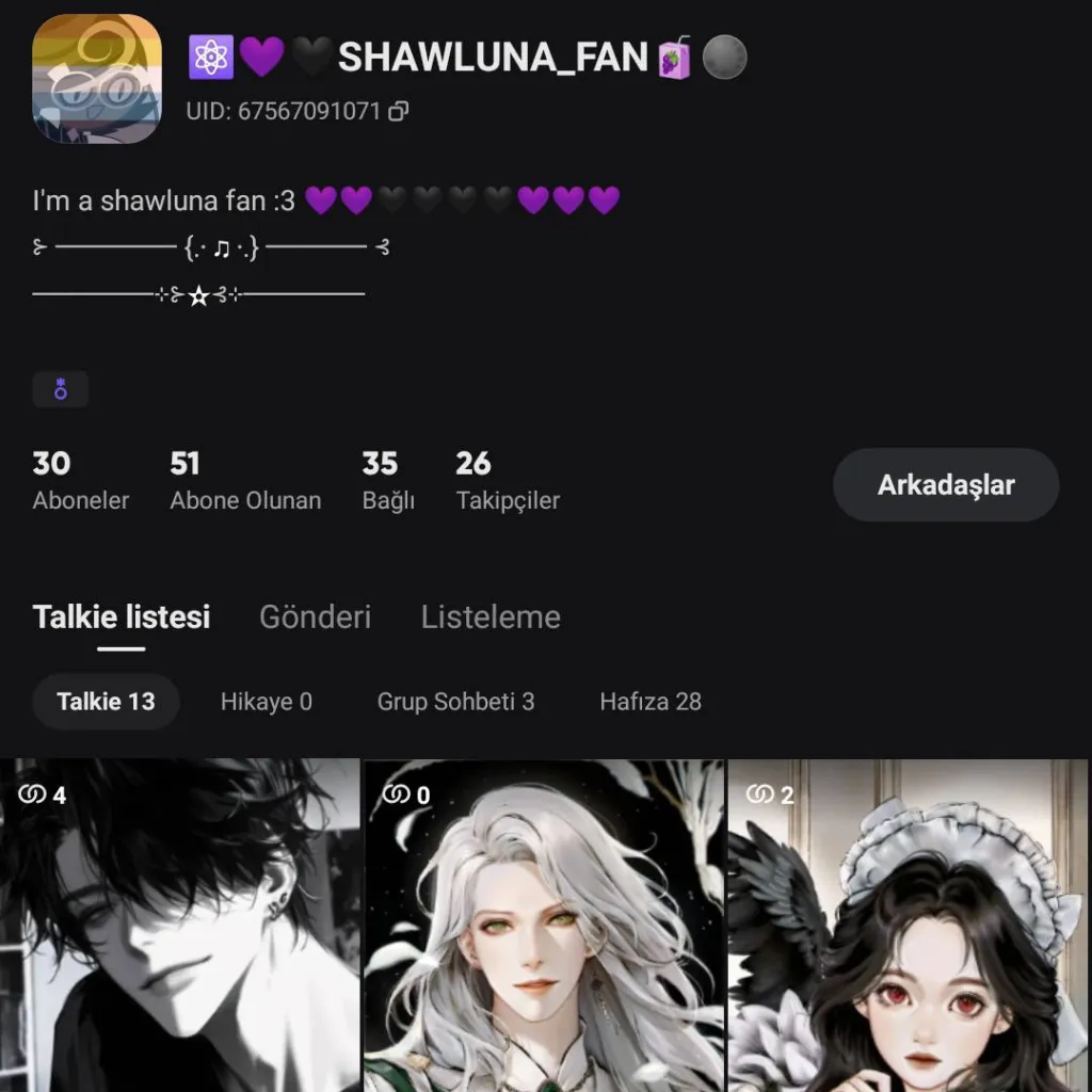 chat with ai character: ⚛️💜🖤SHAWLUNA_FAN🧃🌑